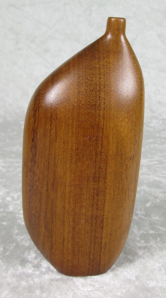 Japanese Turned Wood Weed Vase Pot