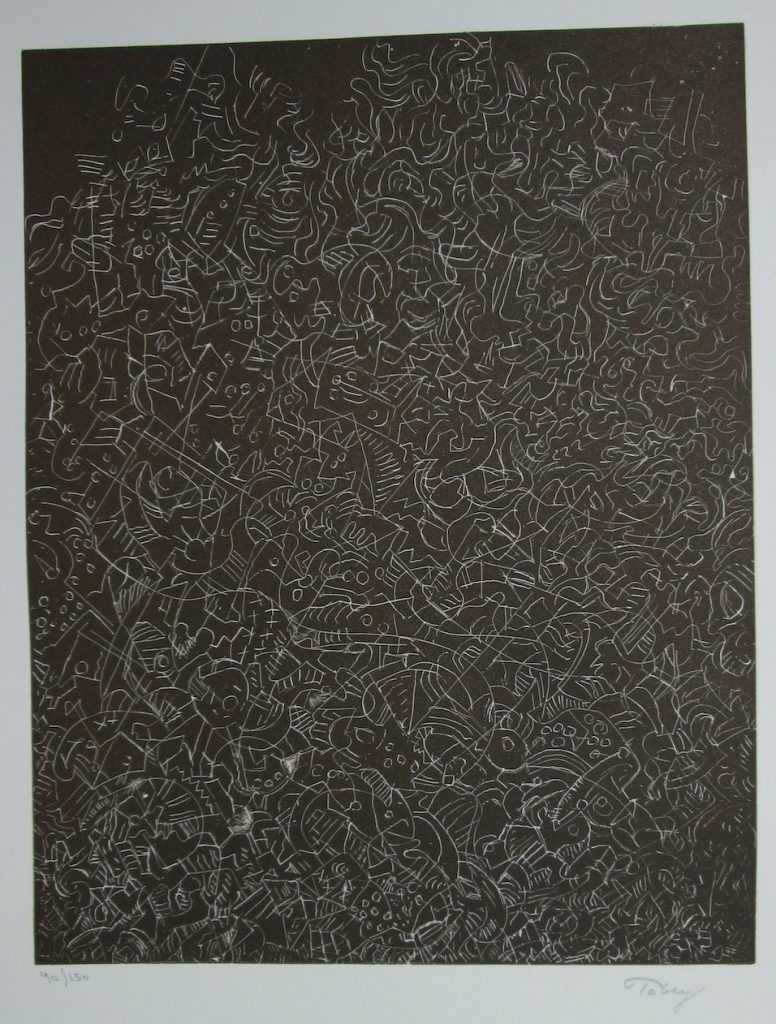 Mark Tobey Etching Psaltery