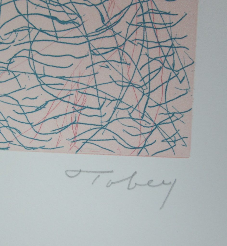 Mark Tobey Etching Morning Grass