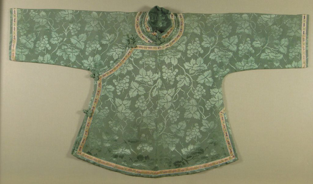 Chinese Child's Robe Green Silk