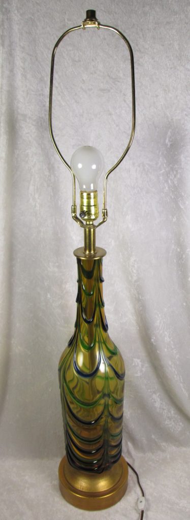 Archimede Seguso Glass Lamp Murano Italy
