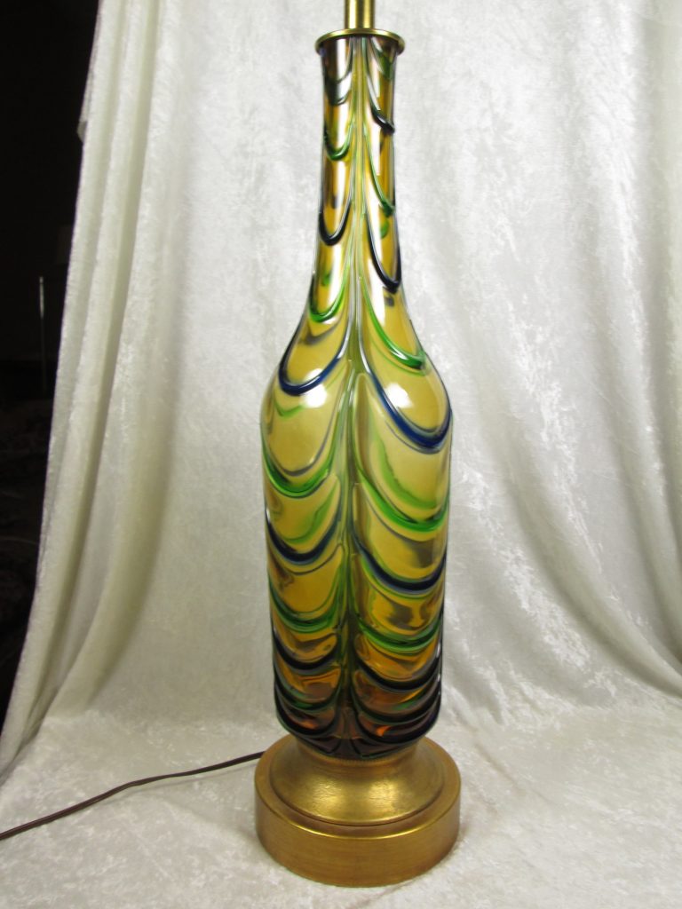 Archimede Seguso Glass Lamp Murano Italy