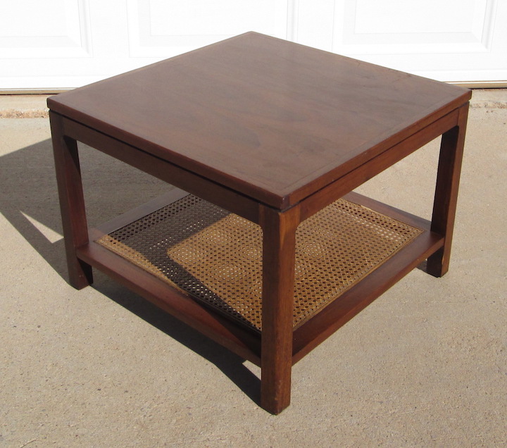 Founders Square Walnut End Table