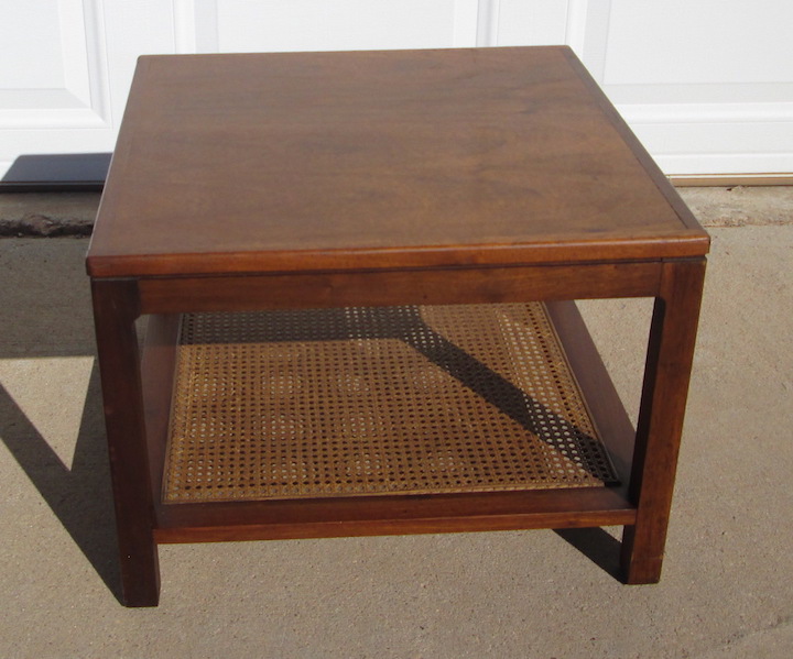 Founders Square Walnut End Table