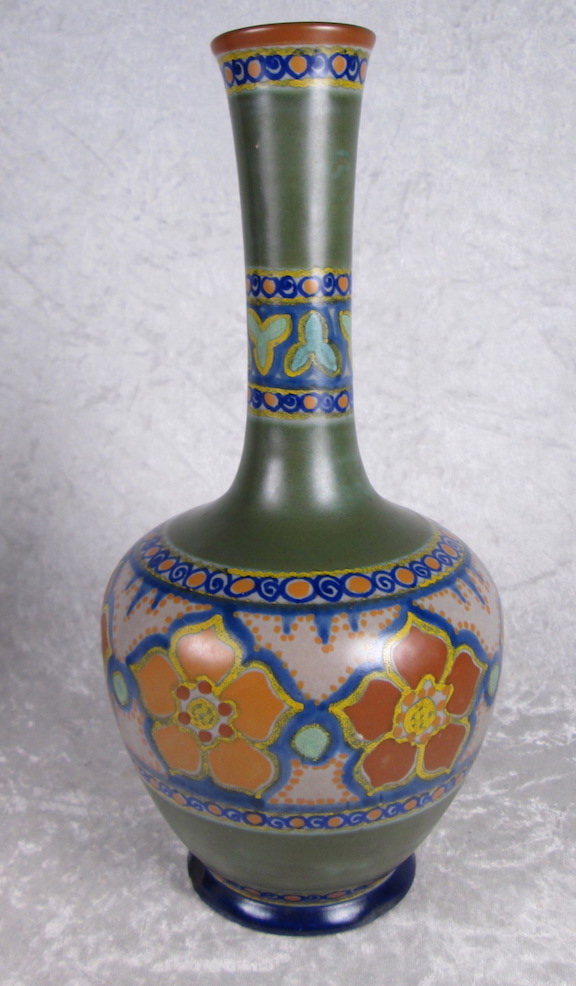 Gouda Pottery Art Nouveau Vase Roba