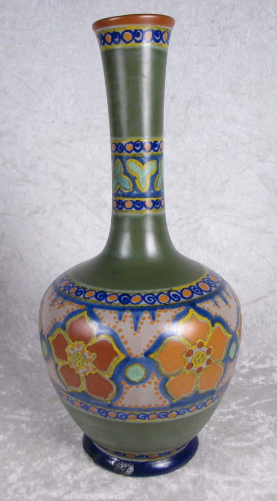 Gouda Pottery Art Nouveau Vase Roba