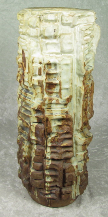 Bernard Rooke Mid Century Modern Brutalist Pottery Vase
