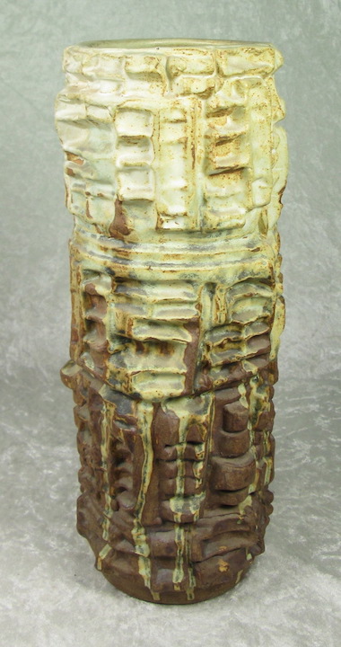 Bernard Rooke Mid Century Modern Brutalist Pottery Vase