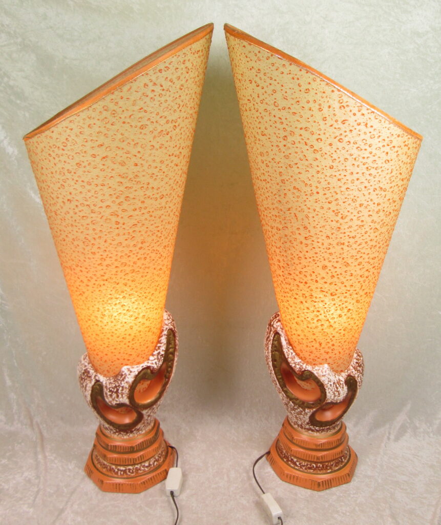 Howard Kron Texans Incorporated Pottery Lamps
