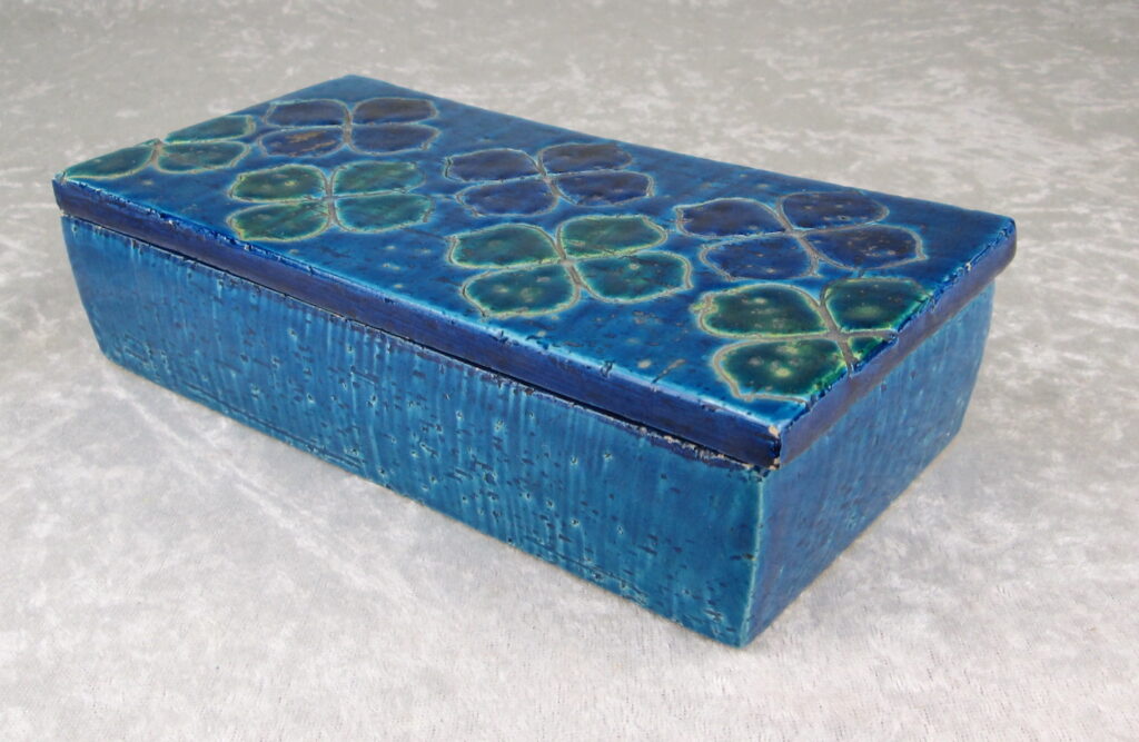 Aldo Londi Bitossi Rimini Blue Pottery Box 
