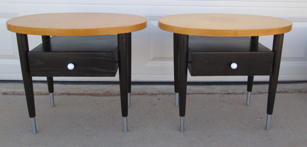 Pair Raymond Loewy Mengel Furniture Side Tables