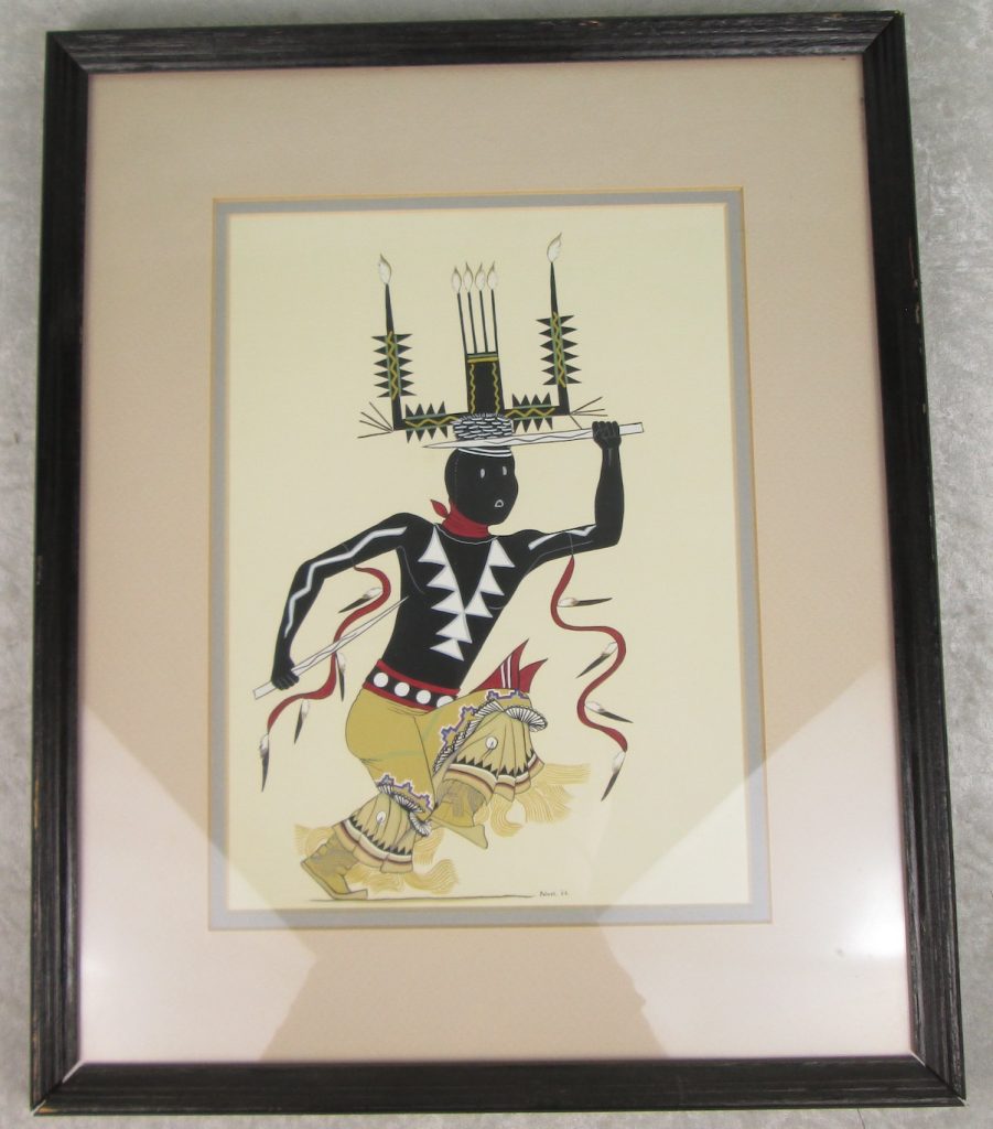 1962 Mescalero Apache Ignatius Palmer Spirit Dancer Painting