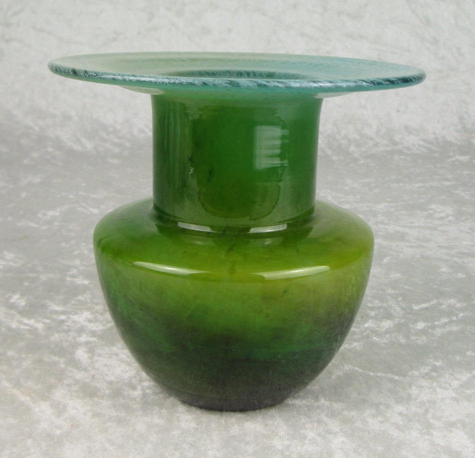 Ekenas Sweden Glass Vase John Orwar Lake