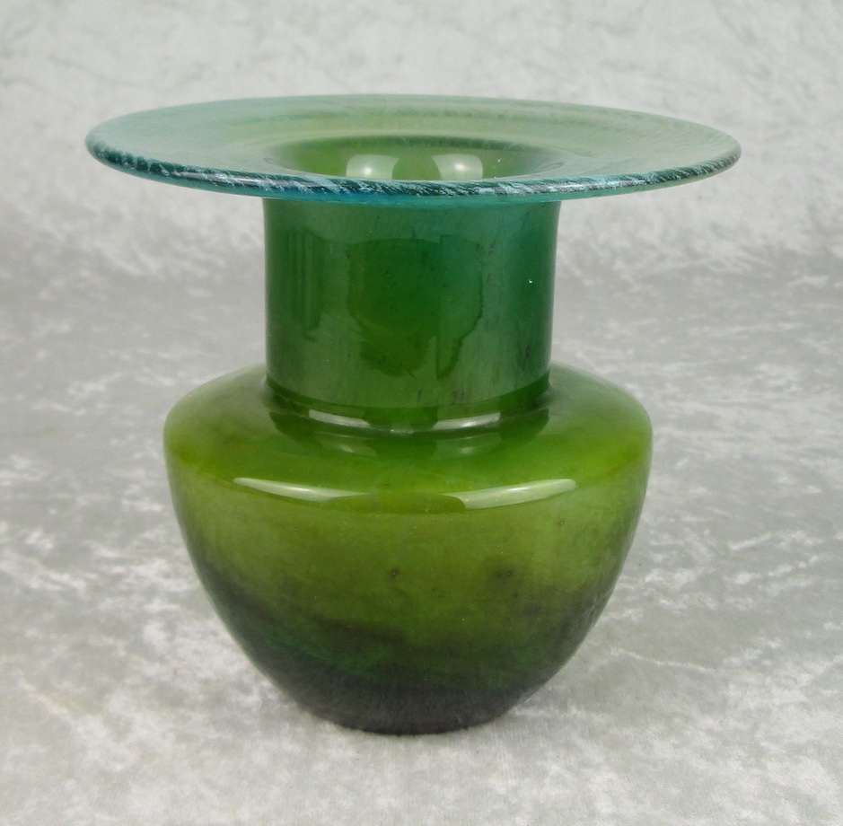 Ekenas Sweden Glass Vase John Orwar Lake