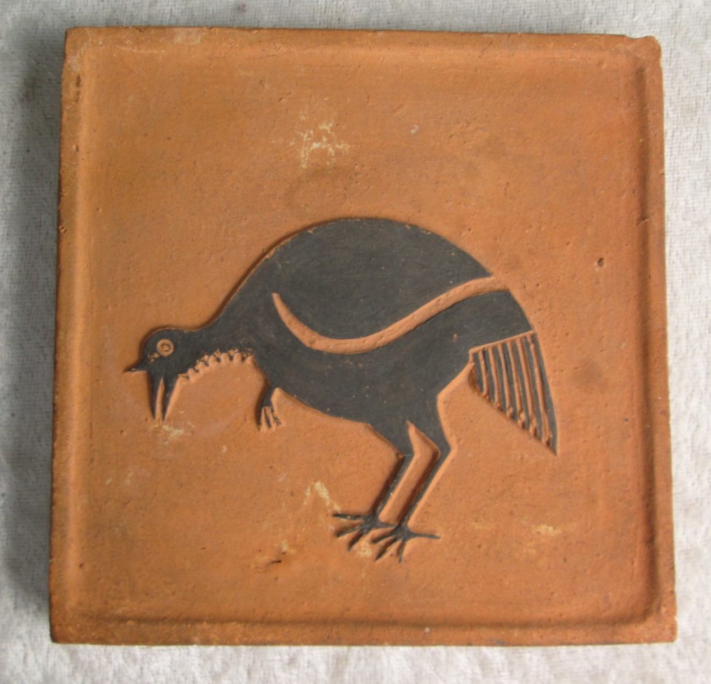 Awa Tsireh Pottery Tile Bird